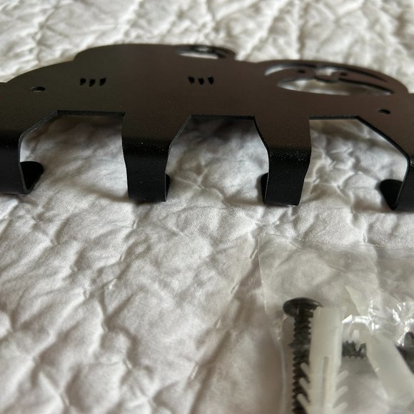 Sloths Animal Key Holder Black Metal Wall Hooks Decor Hanger Coat Toys Leash - Picture 5 of 7